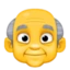 Old Man emoji, Facebook design