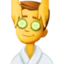 Man Getting Massage emoji, Facebook design