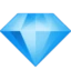 Gem Stone emoji, Facebook design