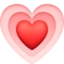 Growing Heart emoji, Facebook design
