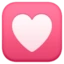 Heart Decoration emoji, Facebook design