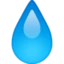 Droplet emoji, Facebook design