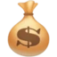 Money Bag emoji, Facebook design