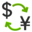 Currency Exchange emoji, Facebook design
