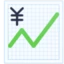 Chart Increasing with Yen emoji, Facebook design