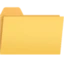 File Folder emoji as drawn by Facebook