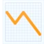 Chart Decreasing emoji, Facebook design