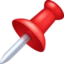 Pushpin emoji, Facebook design