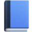 Blue Book emoji, Facebook design