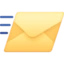 Incoming Envelope emoji, Facebook design