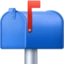 Closed Mailbox with Raised Flag emoji, Facebook design
