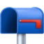 Open Mailbox with Lowered Flag emoji, Facebook design