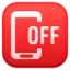 Mobile Phone Off emoji, Facebook design