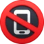 No Mobile Phones emoji, Facebook design