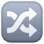 Shuffle Tracks Button emoji, Facebook design