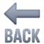 Back Arrow emoji, Facebook design