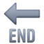 End Arrow emoji, Facebook design
