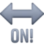 ON! Arrow emoji, Facebook design
