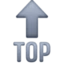 Top Arrow emoji, Facebook design