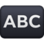 Input Latin Uppercase emoji, Facebook design