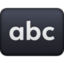 Input Latin Lowercase emoji, Facebook design