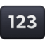 Input Numbers emoji, Facebook design