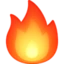 Fire emoji, Facebook design