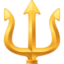 Trident Emblem emoji, Facebook design