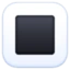 White Square Button emoji, Facebook design