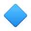 Small Blue Diamond emoji, Facebook design
