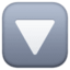 Downwards Button emoji, Facebook design