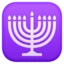 Menorah emoji, Facebook design