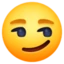 Smirking Face emoji, Facebook design
