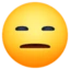 Expressionless Face emoji, Facebook design