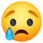 Crying Face emoji, Facebook design