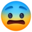 Fearful Face emoji, Facebook design