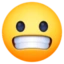 Grimacing Face emoji, Facebook design