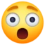 Astonished Face emoji, Facebook design