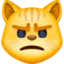 Pouting Cat emoji, Facebook design