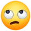Face with Rolling Eyes emoji, Facebook design
