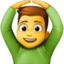 Man Gesturing Ok emoji, Facebook design