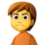 Person Frowning emoji, Facebook design