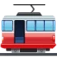 Tram Car emoji, Facebook design