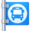 Bus Stop emoji, Facebook design