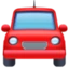 Oncoming Automobile emoji, Facebook design