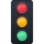 Vertical Traffic Light emoji, Facebook design