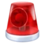 Police Car Light emoji, Facebook design