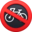 No Bicycles emoji, Facebook design