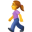 Woman Walking emoji, Facebook design