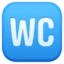 Water Closet emoji, Facebook design